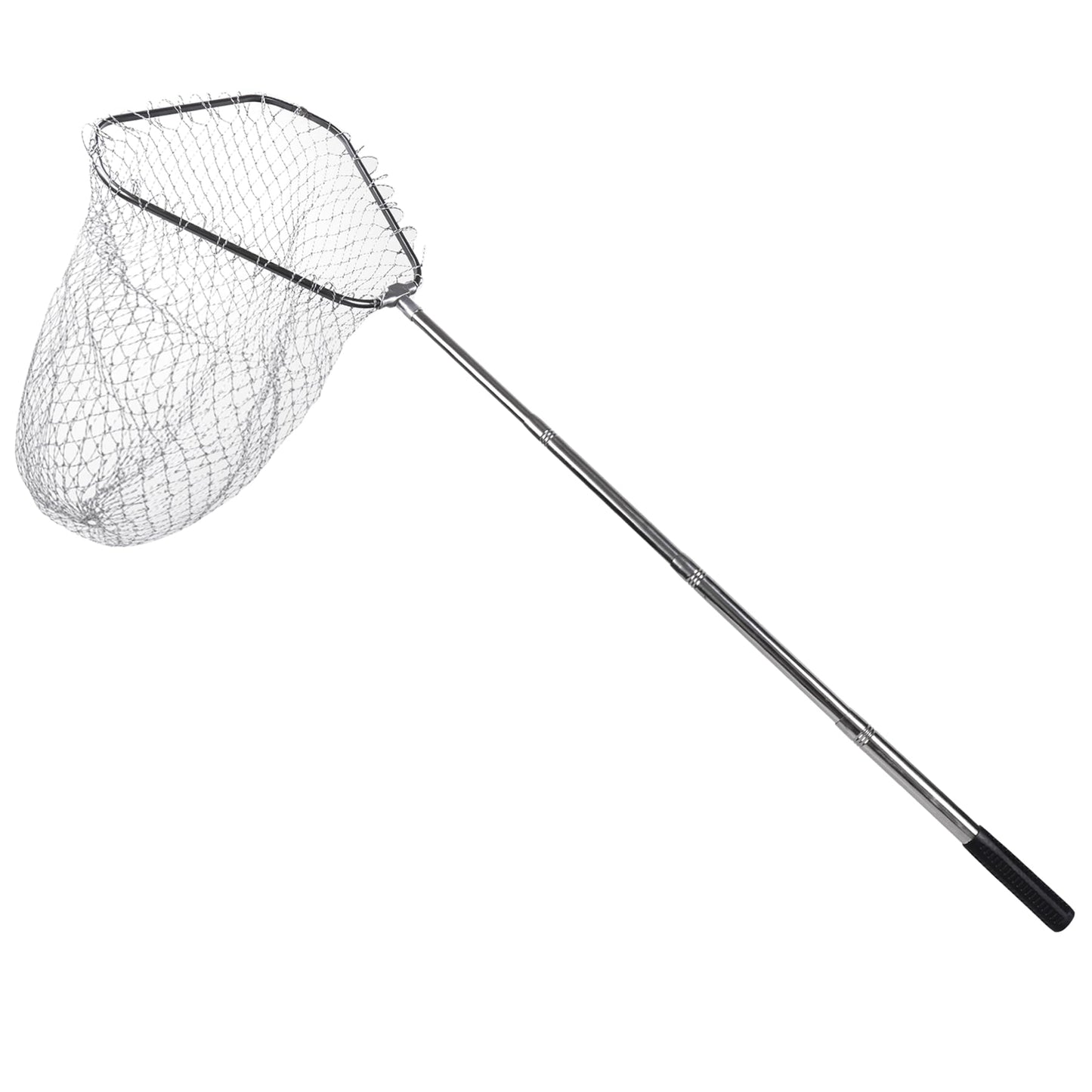 Chicken Catching Net Bird Net with Telescoping Pole, Strong Stainless Handle Full Extended to 48 Inches