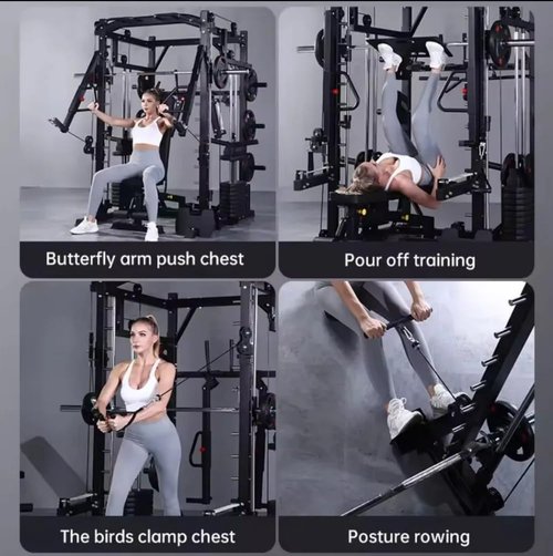 Commercial Smith Machine Trainer Deep Squat Frame Type Horizontal Push Frame Multifunctional Gantry Fitness Equipment