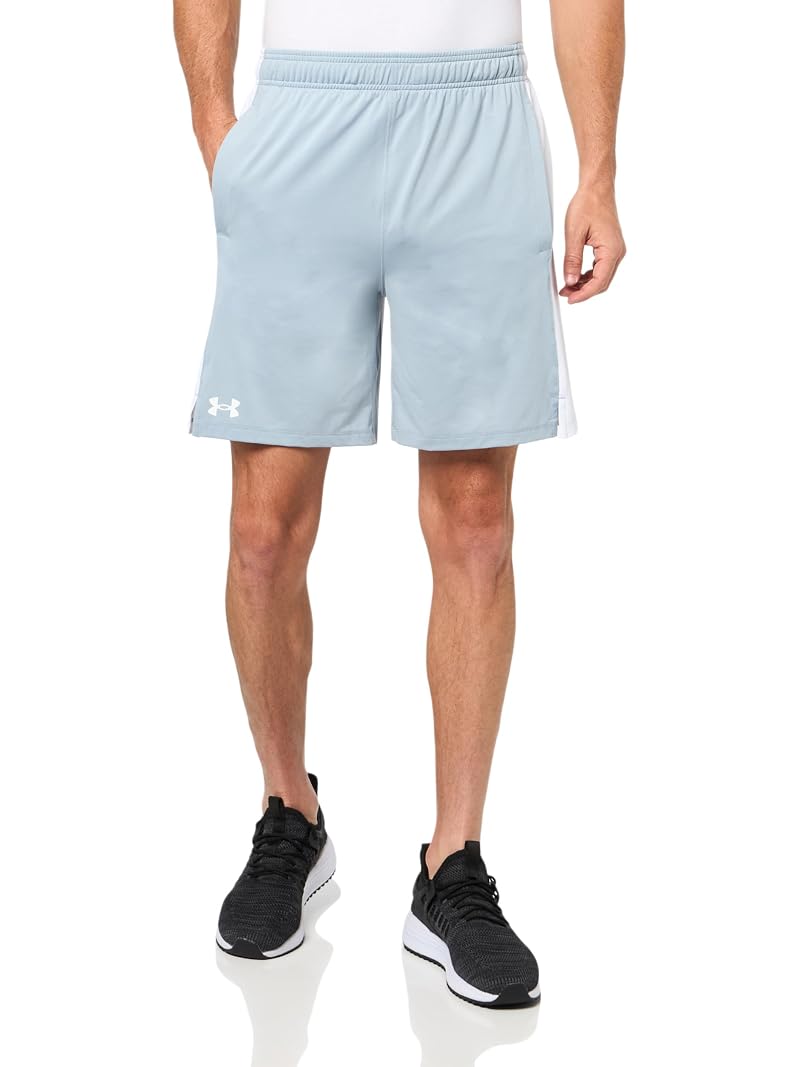 Under Armour Men's Train Stretch 2.0 Shorts - Harbor Blue/White/White, Large