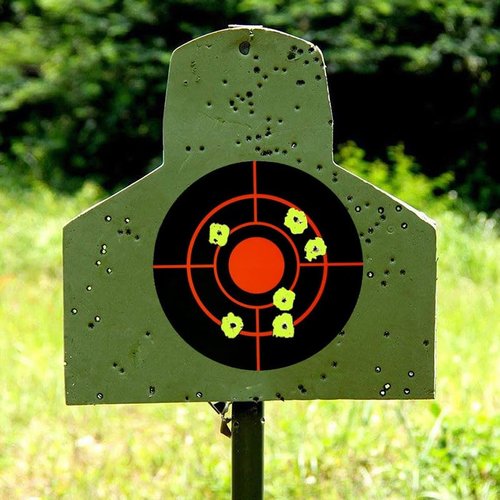 Splatter Targets 3 Inch 250PCS Reactive Papers Target Stickers 3in Self Adhesive Target Roll for BB Gun, Pellet Gun, Airsoft, Rifle Indoor and Outdoor Shooting Range