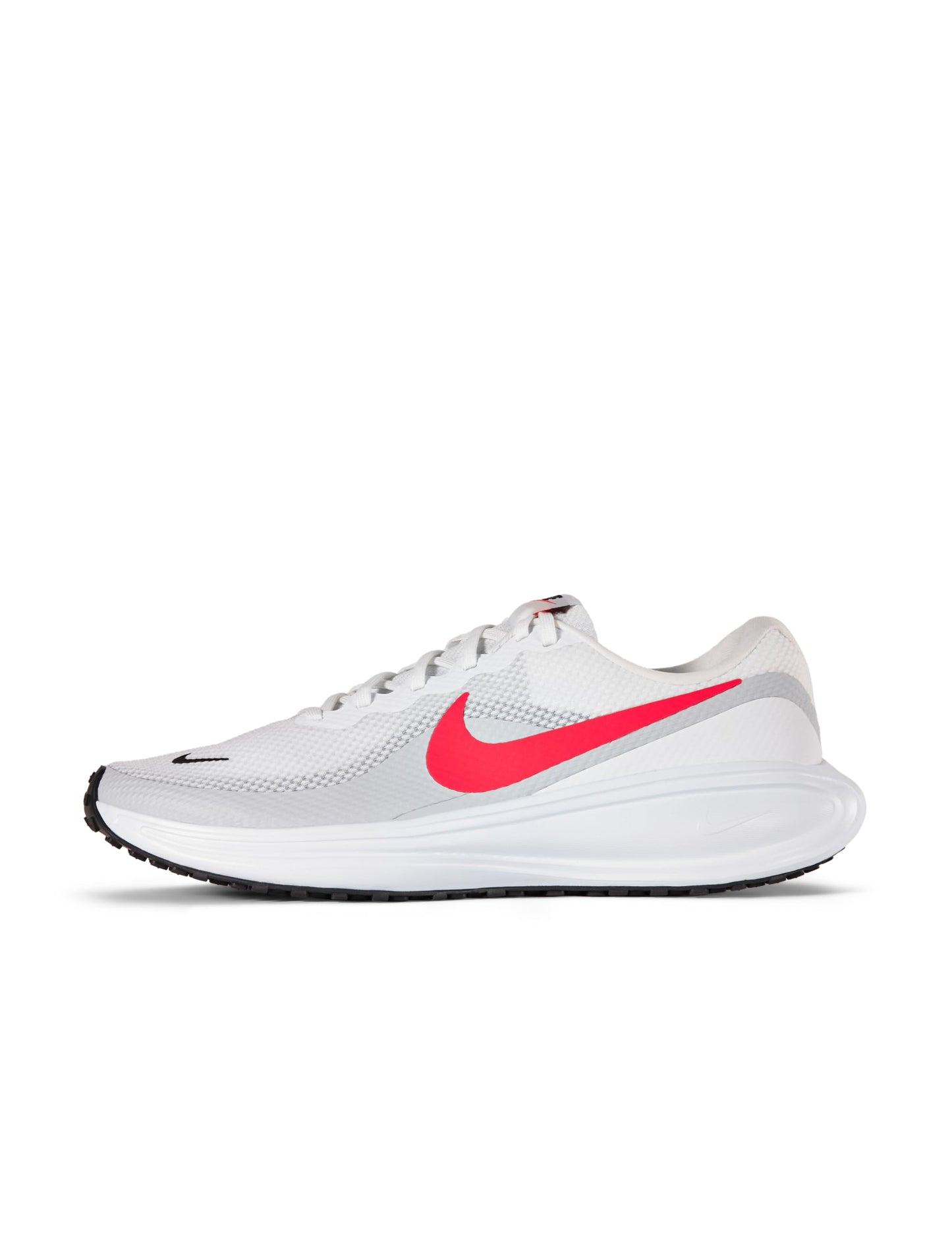 Nike Men's Revolution 8 Road Running Shoes, White/Bright Crimson-Pure Platinum-Black, 13