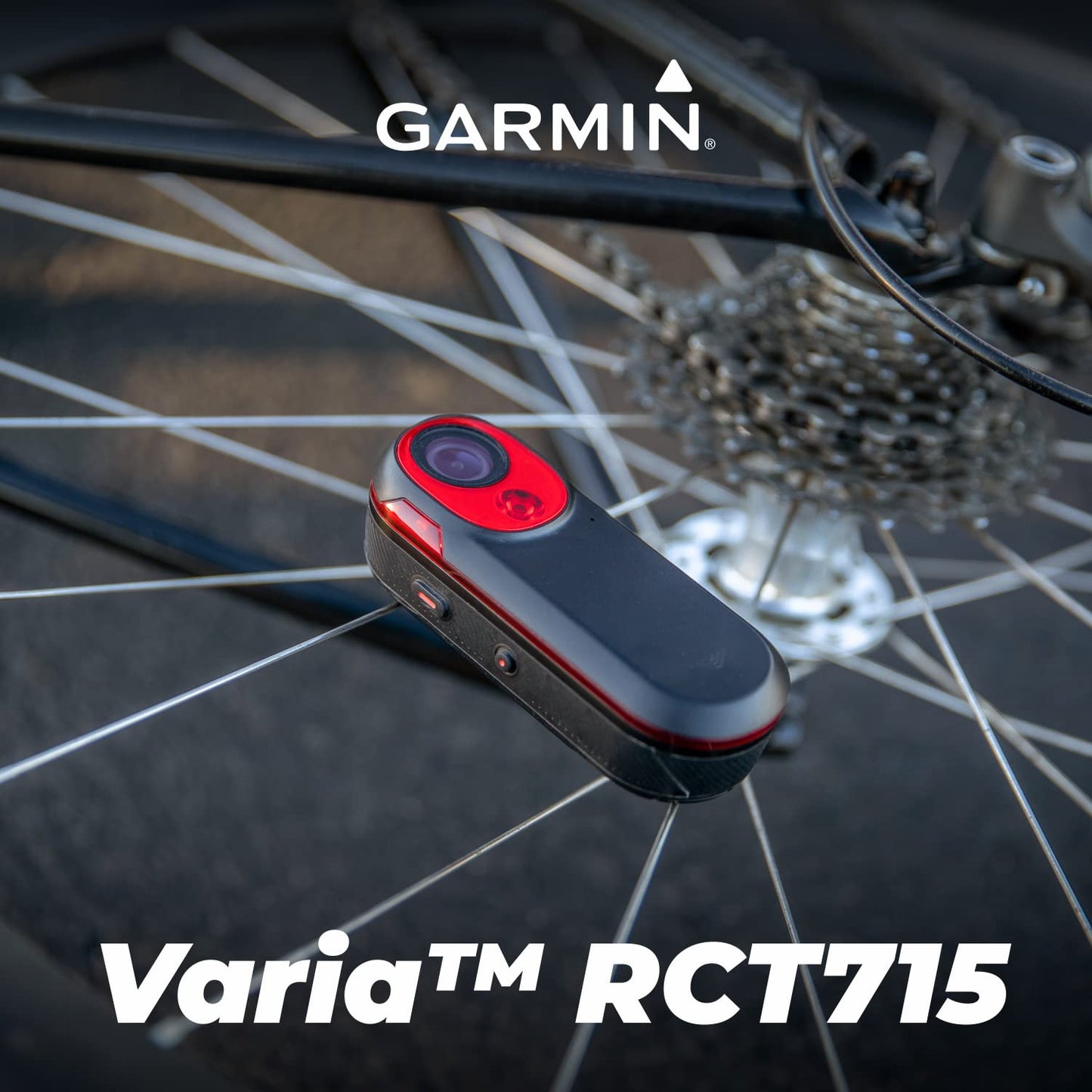 Wearable4U - Garmin Varia RCT715 Bicycle Radar with Tail Light, Continuous Recording with Power Bundle