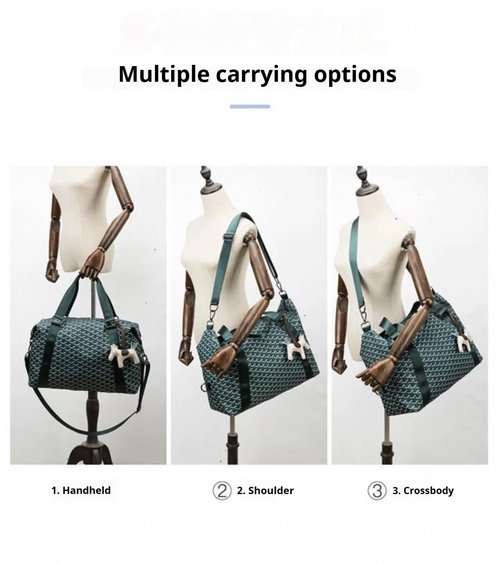 Duffle Bag Waterproof Tote Bags Everything Bag Carryon Gymbag Yoga Bag Hospital Holdalls with Wet Pocket for Travel Swimming Sports and Gym Activities (GREEN)