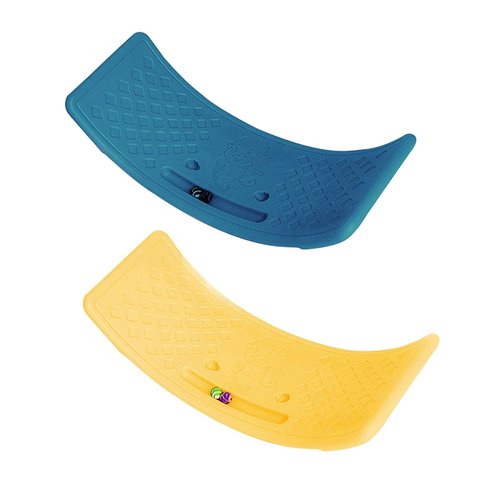 Kdjuope 2Pcs Board Birthday Gifts Rocker Board Body Training Anti Slip Balance Board for Kids for Fitness, Stability, Indoor, Boys Girls, Yellow Blue