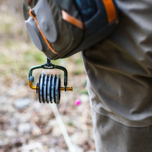RIO Products Fly Fishing Tippet Head Gate, 2X, 3X, 4X, 5X, 6X Powerflex Tippet, 30 Yard Spools, Clear