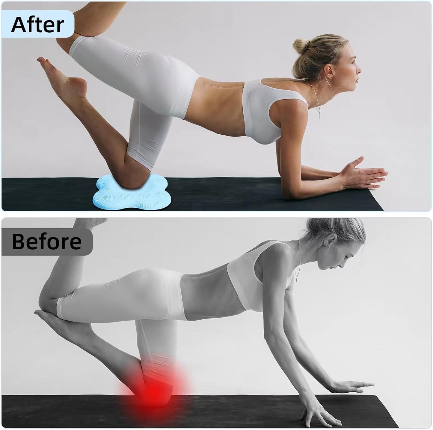 2 packs Yoga Knee Pad Cushion Extra Thick for Knees Elbows Wrist Hands Head Foam Pilates Kneeling pad Yoga Knee Cushion Thick Exercise Pads for Knees Elbows Wrist Hands Head Foam Pilates Kneeling pad，Support Foam Pads for Women and Men