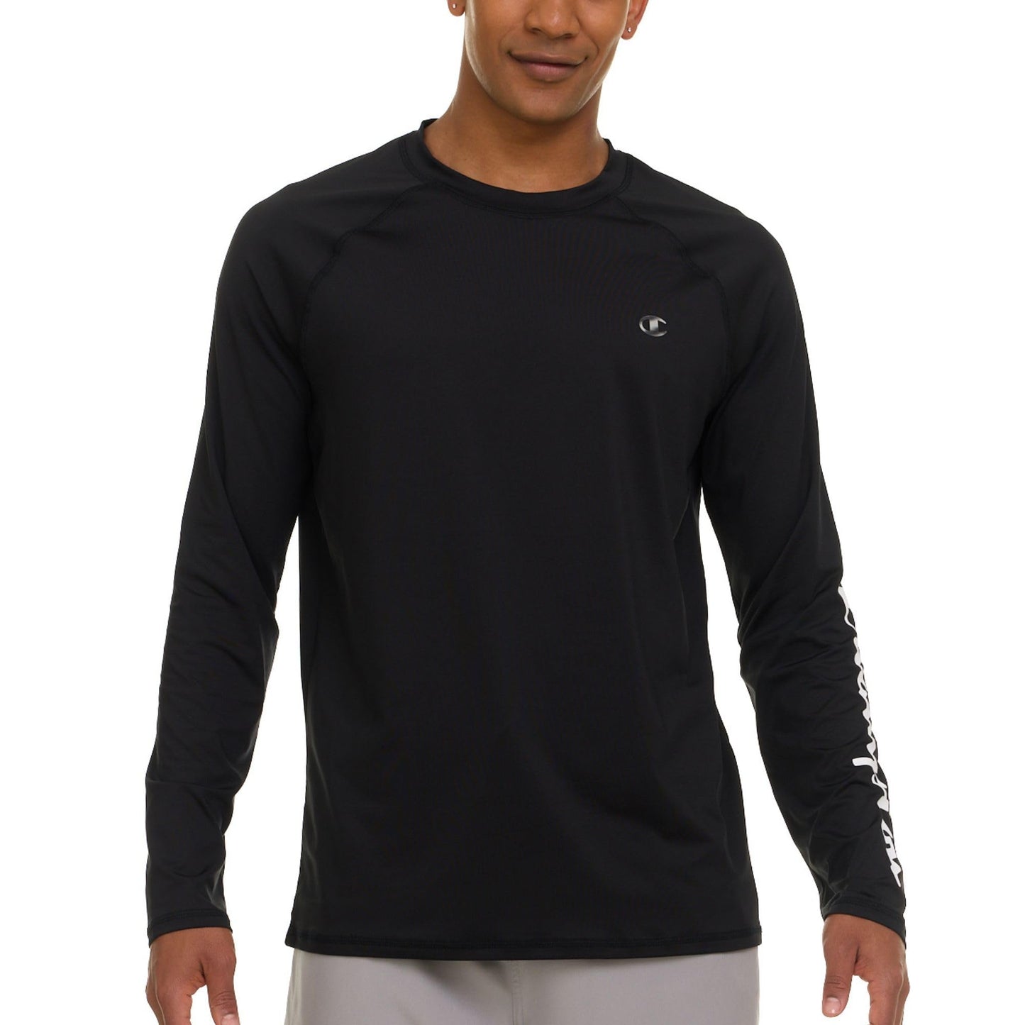 Champion Rash Guard for Men, Long Sleeve Mens Swim Shirt for Fishing Hiking UPF+ 50 SPF Sun UV Protection, Quick Dry