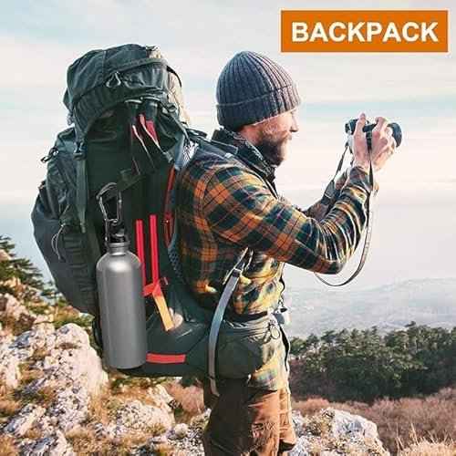 12KN Heavy Duty Carabiner Clips - Favofit 3.2'' Small Carbineers for Hiking Camping Hammocks Keys Keychains Dog Leashes - Ideal for Outdoor Enthusiasts