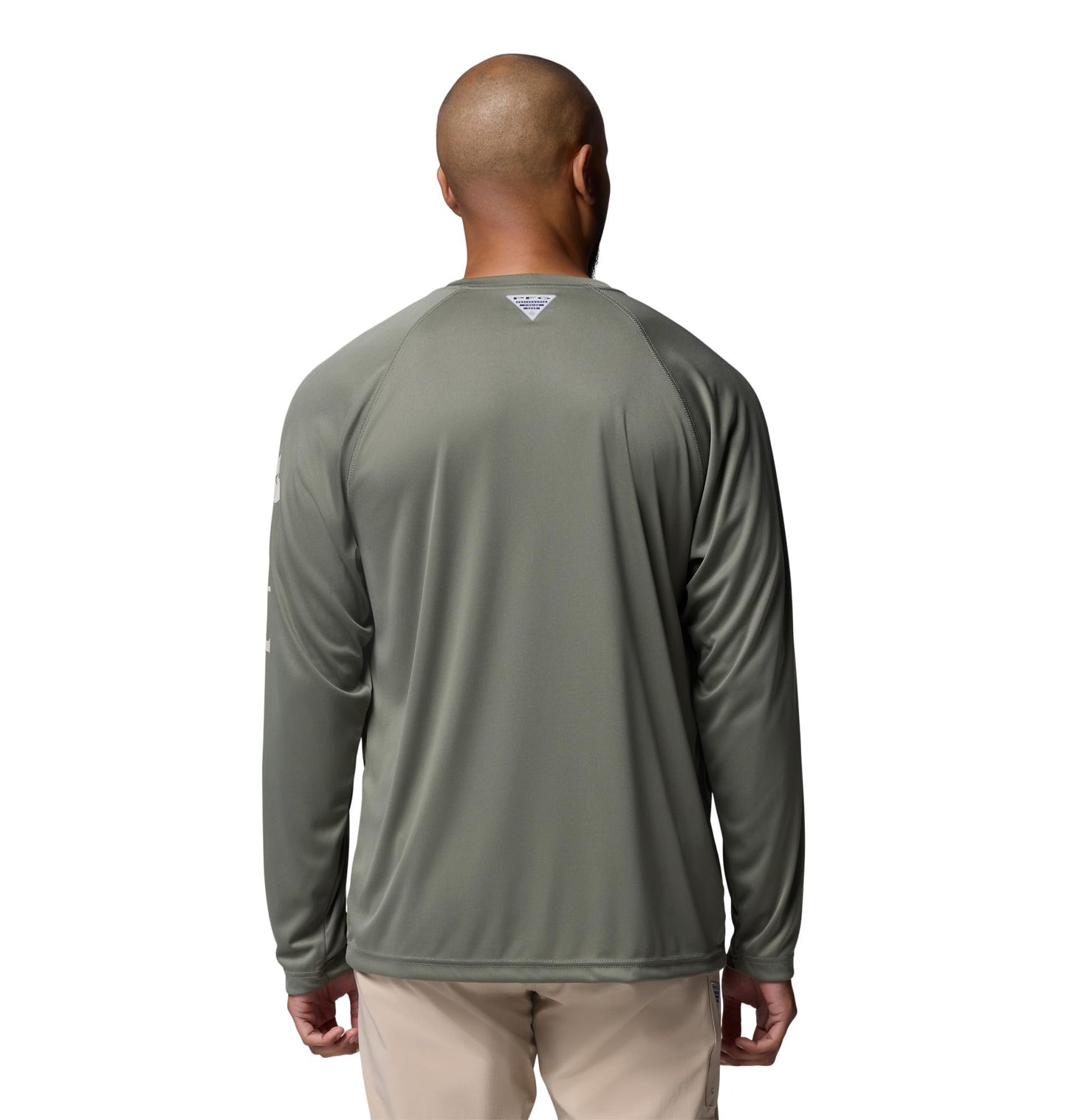 Columbia Men's PFG Terminal Tackle Long Sleeve Fishing Shirt, Cypress/Dark Stone Logo, 4X