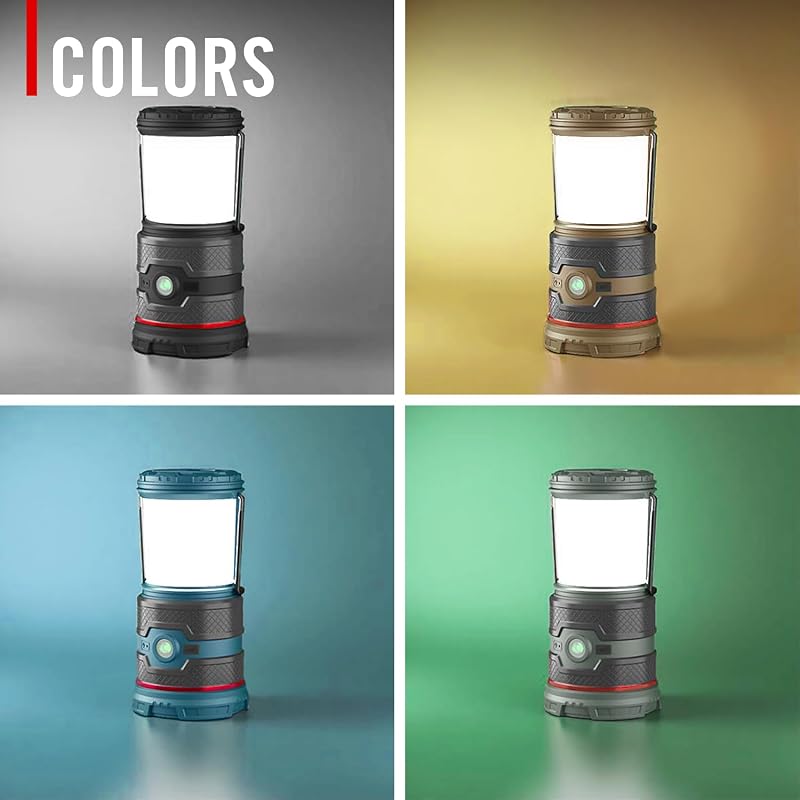Coast EAL35R 1000 Lumen Voice-Controlled LED Lantern – Black (5 Modes, Power Bank, USB-C, IP54)