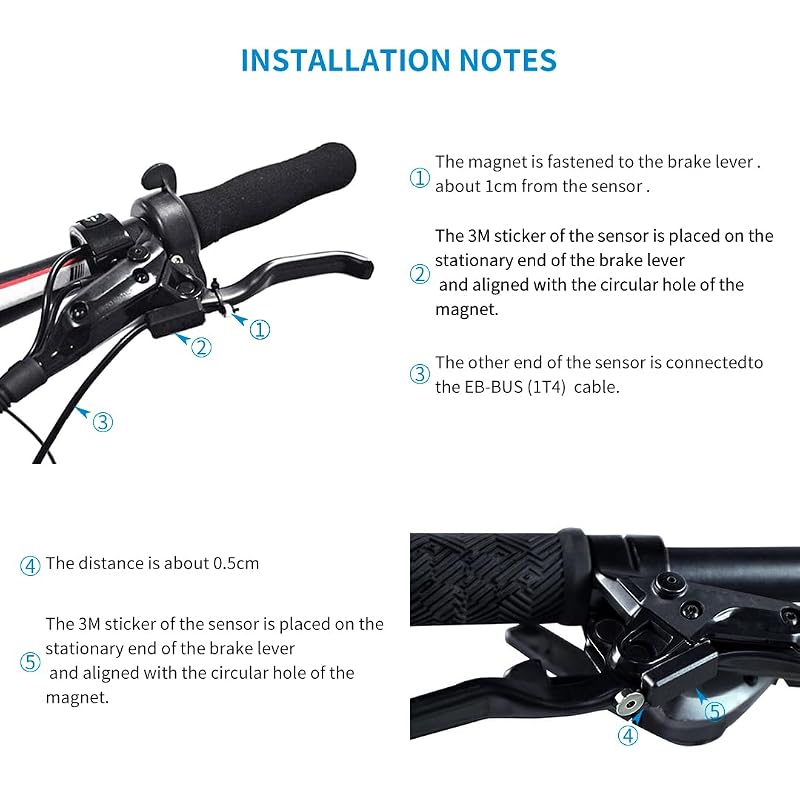 BH Brake Cutoff Sensor Cable for Bafang Mid-Drive (3-Pin) IP65 Waterproof