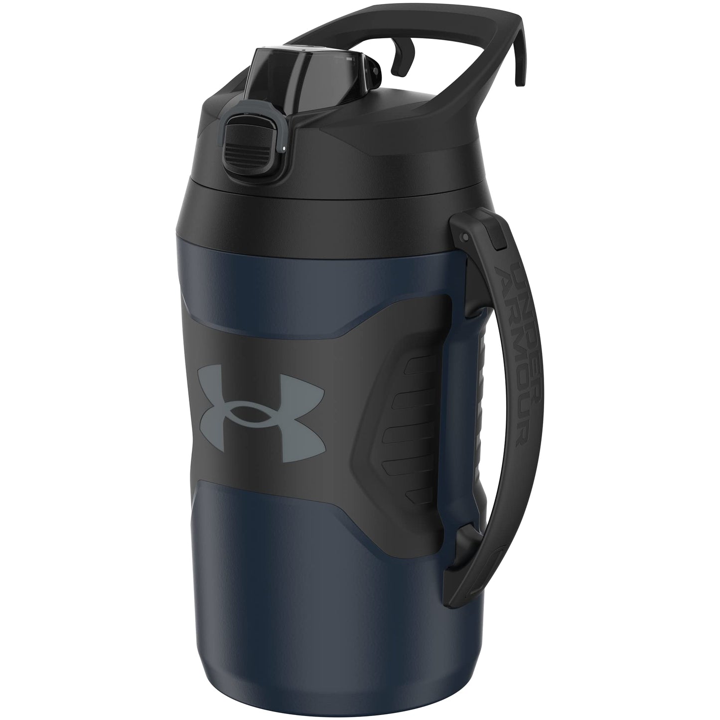 Under Armour Insulated Water Bottle with Handle & Fence Hook, Half Gallon Sports Water Jug, Leak-Resistant & BPA-Free for Baseball, Football & Gym - Penta Pink/Black, 64oz
