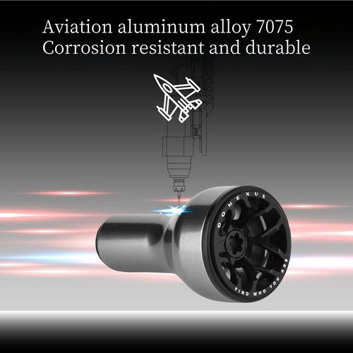 GOMEXUS SU24L Reel Handle Knob Daiwa Type S Shimano Type A Regalis Caldia Stradic Kouga Replacement Aluminum Knob 24mm Ultra Lightweight 14.4g Winding Comfort Bass