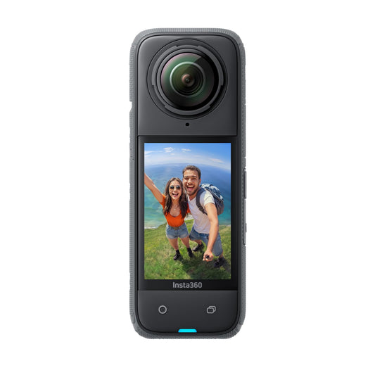 Insta360 X4-8K Waterproof 360 Action Camera, 4K Wide-Angle Video, Invisible Selfie Stick Effect, Removable Lens Guards, 135 Min Battery Life, AI Editing, Stabilization, for Sports, Travel, Outdoor