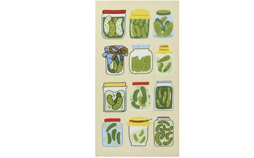 Printed Beach Towel, 58 x 28 inches, Lightweight Travel Swimming Quick Dry Bath Towel (Pickles Print)