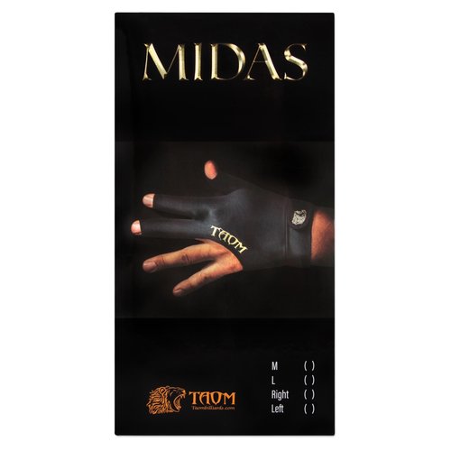 Taom Midas Billiard Pool CUE Glove - for Left or Right Hand (X-Large, Left)