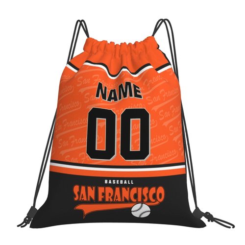 EaunyVerat San_Francisco Custom Drawstring Bags Travel Gym Bag Personalized Backpack Gifts for Men Women，One Size