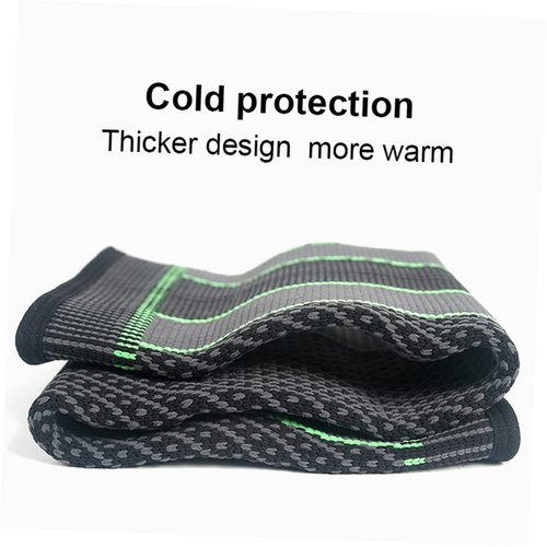 GOOHOCHY Multi Function Nylon Knee Sleeve Breathable for Fitness Non Slip Compression Support for Running Basketball Cycling and More