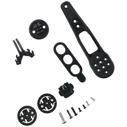 VersaGenius Bicycle Computer Mount Road Bike Bicycle Handlebar Computer Mount Compatible for H31 CP10 CP20 Road Cycling Bike Accessory with Light Mount, Black