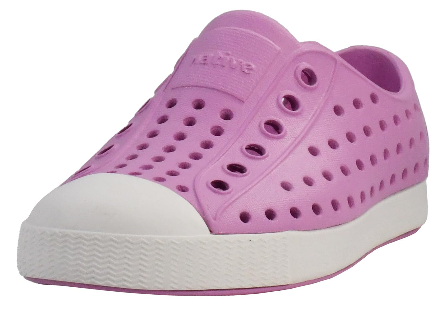 Native Shoes Unisex-Kids Jefferson Sneakers, Chillberry Pink/Shell White, 8 Toddler