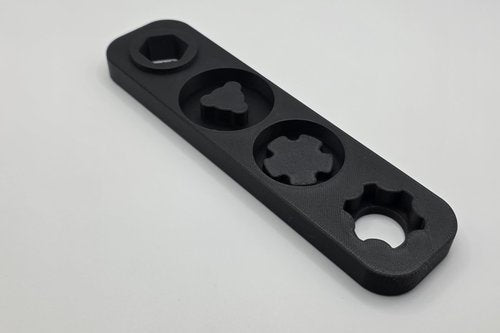 Rugged Obsidian 9/45 Suppressor Multi Tool/Wrench - 4 in 1 - Black - Heavy-Duty Carbon Fiber Infused - Made in USA (Tool Only)