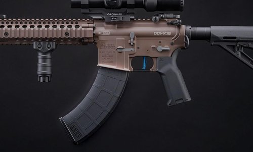 Evike Airsoft - EMG M4-AK300 High Performance 300rd Mid-Cap Mag for M4-Style Series Airsoft AEGs (Model: Dark Earth/Single Mag)