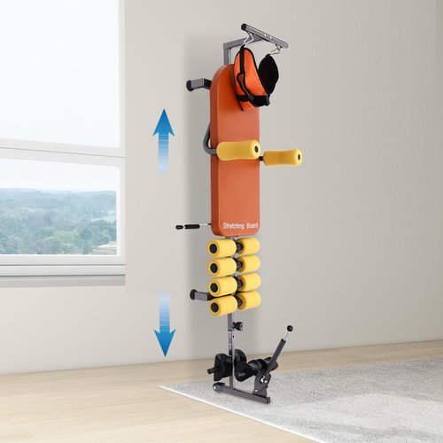 HIFMGHE Inline Back Stretch Bench with Cervical Traction, Adjustable Back & Neck Decompression Tool, Back Stretcher Machine with 286.6lbs Capacity for Lower Back Pain Relief