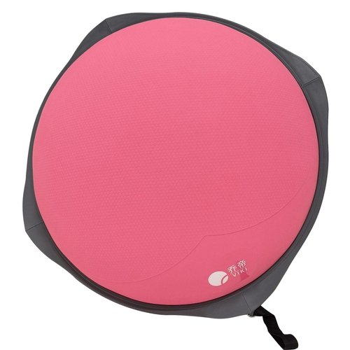 Balance Ball Home Workout Equipment, 27.5 inch Exercise Ball Balance Trainer, Stability Ball for Exercise, Half Balance Ball Strength Training Equipment for Cardio and Core Training (27.5" Pink Heart)