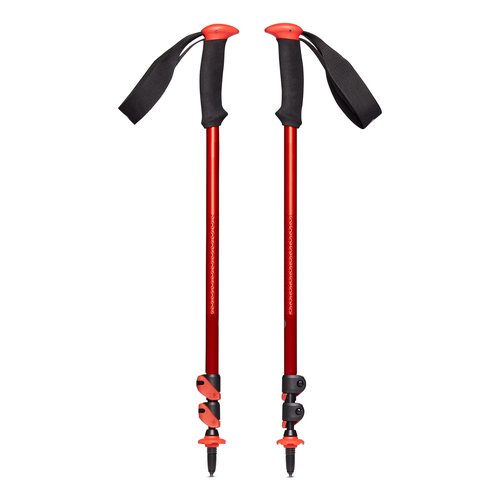Black Diamond Trail Sport Trekking Poles, Two Lightweight Collapsible Aluminum Hiking Sticks with FlickLock Easy Adjustability for Hiking, Trekking, Backpacking, Walking, Camping, and Travel, Octane