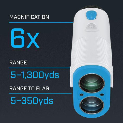 Bushnell A1-Slope Golf Laser Rangefinder Bundle - Ultra-Compact, 6X Magnification, BITE Magnetic Skin, PinSeeker with JOLT with PlayBetter Portable Charger & Microfiber Towel