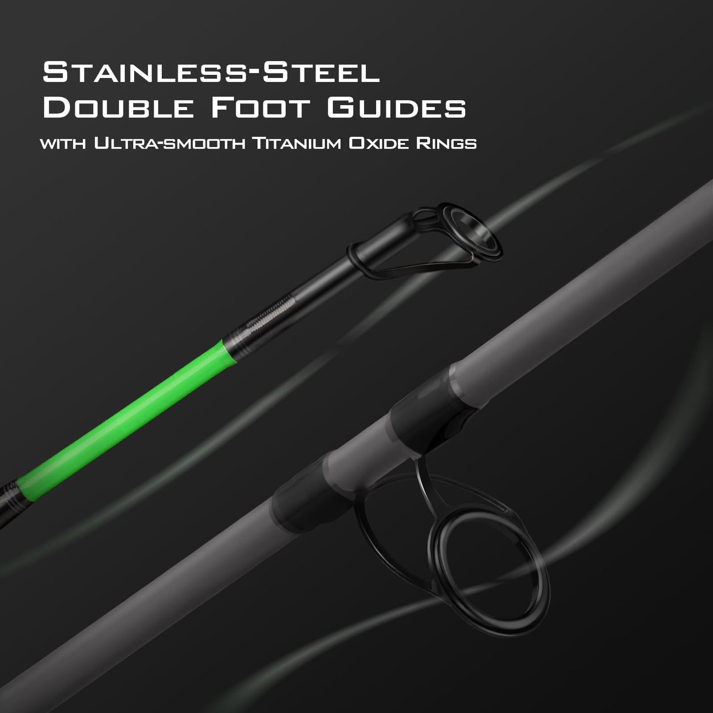 KastKing Kong Fishing Rod, Spinning Rod 2 pc 8' MH