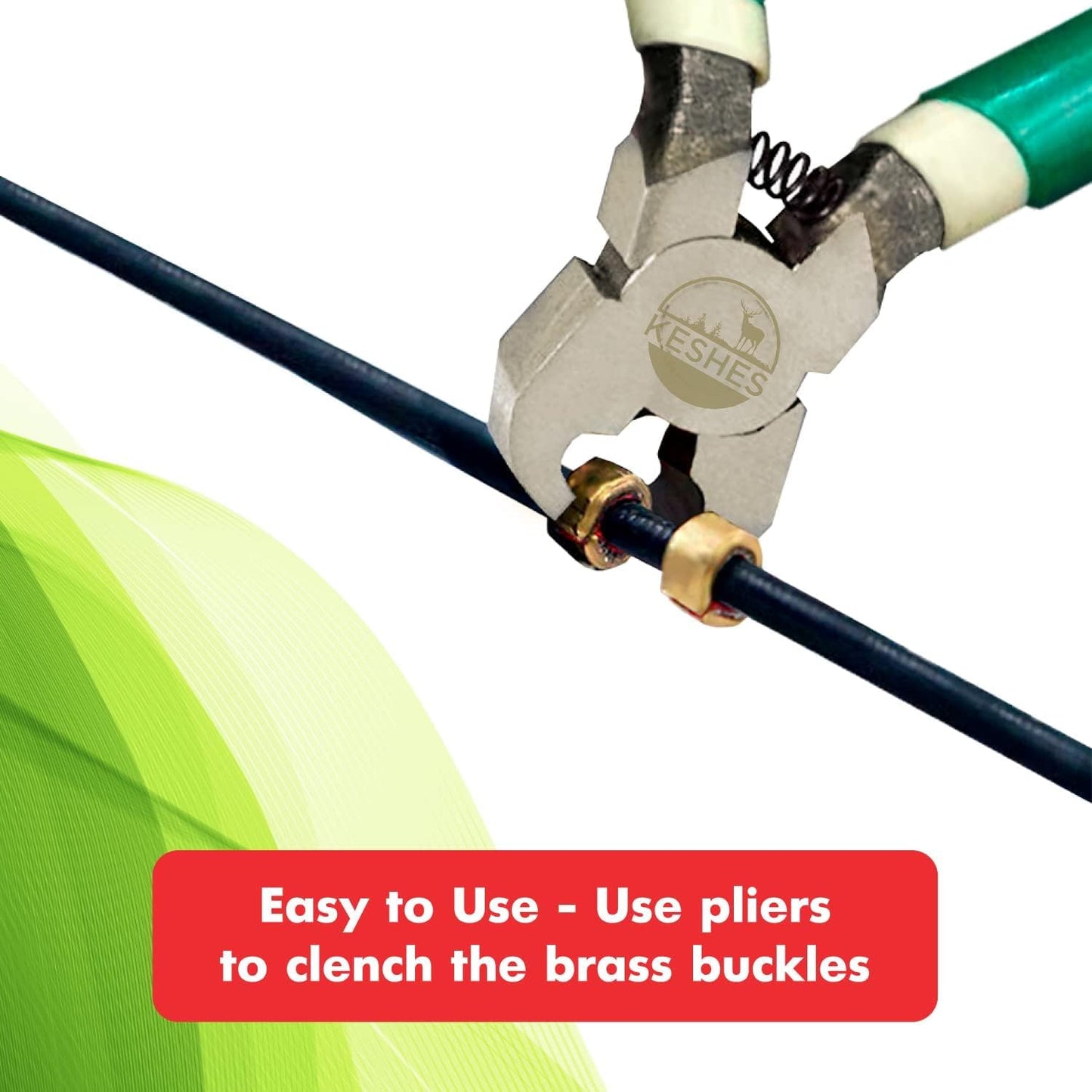 KESHES Archery Bow String Nocking Points Set – T Square Ruler, Nock Pliers with 6 Brass Nocks for Recurve Bow – Ideal for Bow and Arrow Tuning & Archery Target Accessories