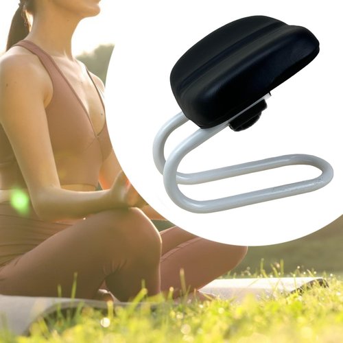 Menolana Kneeling Meditation Stool, Prayer Bench Adjustable Height, Portable Meditation Bench, for Studio Yoga Praying Prayer, Black