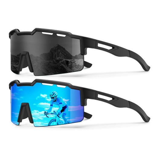 KALIYADI Polarized Sunglasses-Men Cycling Sunglasses: Sports Running Sun Glasses Men Women UV400 Golf Fishing Outdoor 3packs