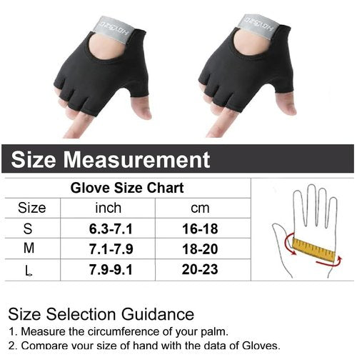 Workout Gloves for Men and Women, Breathable Exercise Gloves for Weight Lifting, Gym, Cycling, Training, Available in S, M, L Sizes