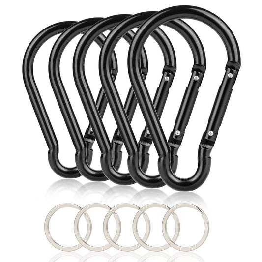 10PCS 4"/10cm Large Carabiner Clip,Strong Unlocking Caribeaner Keychain Pack for Backpack Hook, Light Duty Paracord Umbrella e Parachute para Cord AccessoriesRop