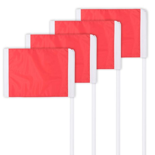 Champion Sports Soccer Corner Flag Set with Steel Peg
