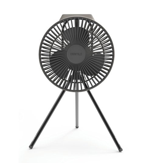 Claymore V600+ Rechargeable Camping Fan(Warm Grey) – 7,800 mAh Battery Operated Portable Fan for Indoor & Outdoor Use, 4-Speed Quiet Air Circulator, USB‑C Charging, Timer, Carry Pouch Included