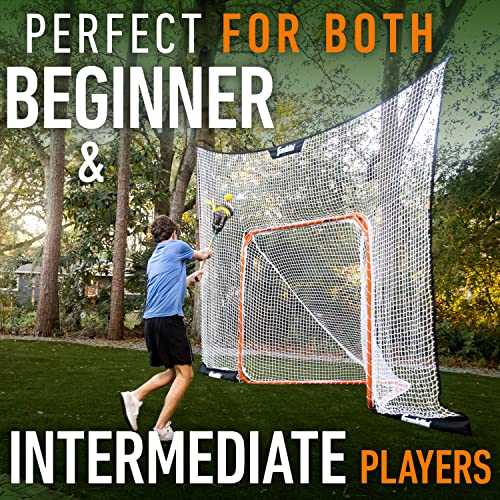 Franklin Sports Lacrosse Backstop Net - Lax Goal Backstop Net for Shooting Training + Practice - Extra Large + Durable - 12' x 9'