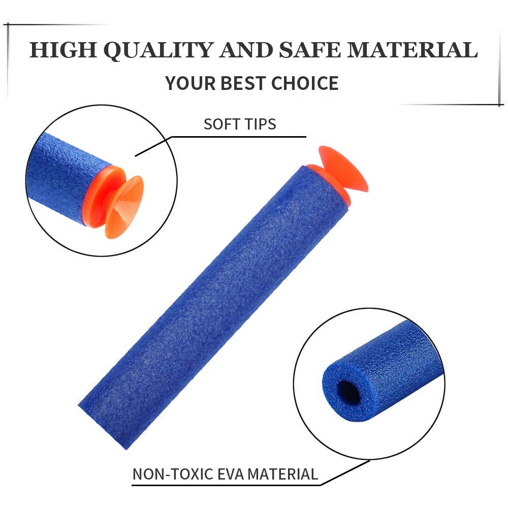 YagoDago Refill Darts Universal Suction Dart Foam Bullet 100-Dart Refill Pack for Nerf N-Strike Elite Series Blasters Toy Gun