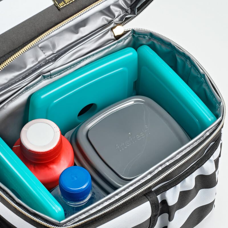 Green Slim Ice Packs for Lunch Boxes & Coolers - 8 Pack, Reusable & Fast Freezing