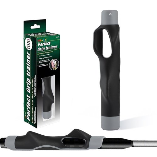 Golf Grip Trainer, Golf Training Grip, Golf Club Grips, Grip Trainer, Golf Grip, Attachment For Improved Hand Positioning On Golf Club (Grey)