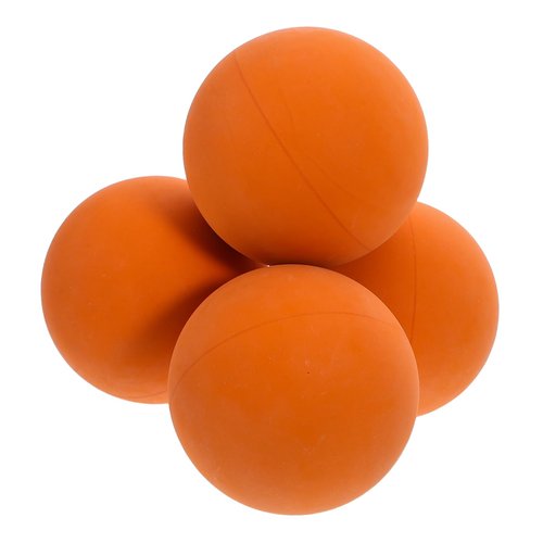 KOMBIUDA 4pcs High-Bouncing Squash Training Balls Lightweight Rubber Reaction Balls for Boy Girl and Adults for Competition and Coordination Training Orange
