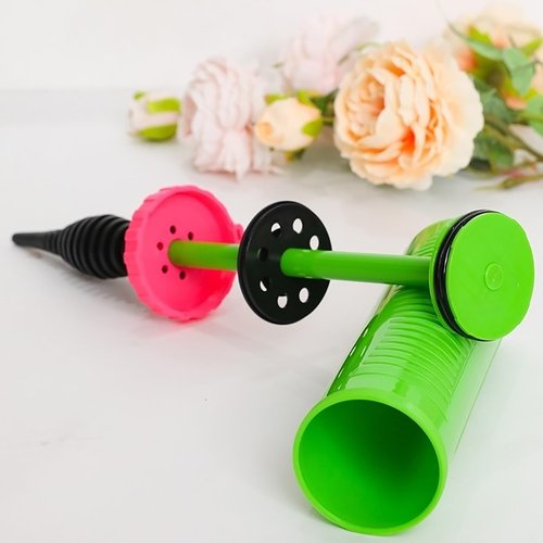 Hdeoops Balloon Pump Hand Held 2-Way Dual Action Air Pump for Balloons, Yoga Balls, Swimming Rings