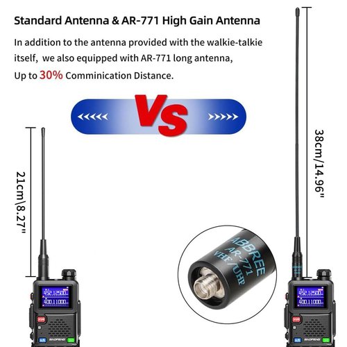 Ham Radio Baofeng Radio Long Range 5RM 10W Handheld NOAA Emergency Weather Radio 3800mAh Battery Rechargeable Walkie Talkies for Adults with Programming Cable,USB-C Charging for Survival Gear,2 Pack