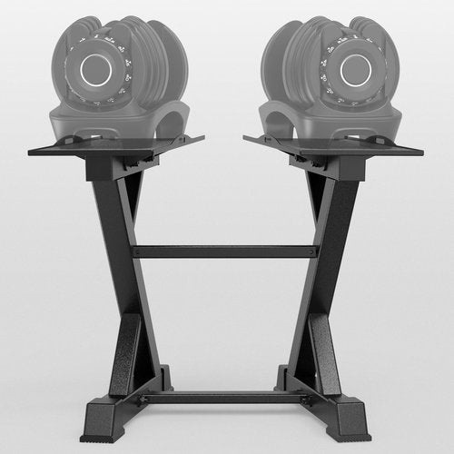 Royal Fitness Adjustable Dumbbell Rack Weight Rack Heavy Duty, Home Gym Dumbbell Storage Stand Holder, Black