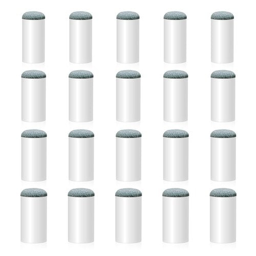 Mozeat Lens 20Pcs Billiard Pool Cue Tips, Slip on Cue Tips for Pool Stick 13mm/ 12mm/ 10mm/ 9mm Billiard Slip-On Tip Shaper Repair Screw on Tip Replacement Kit