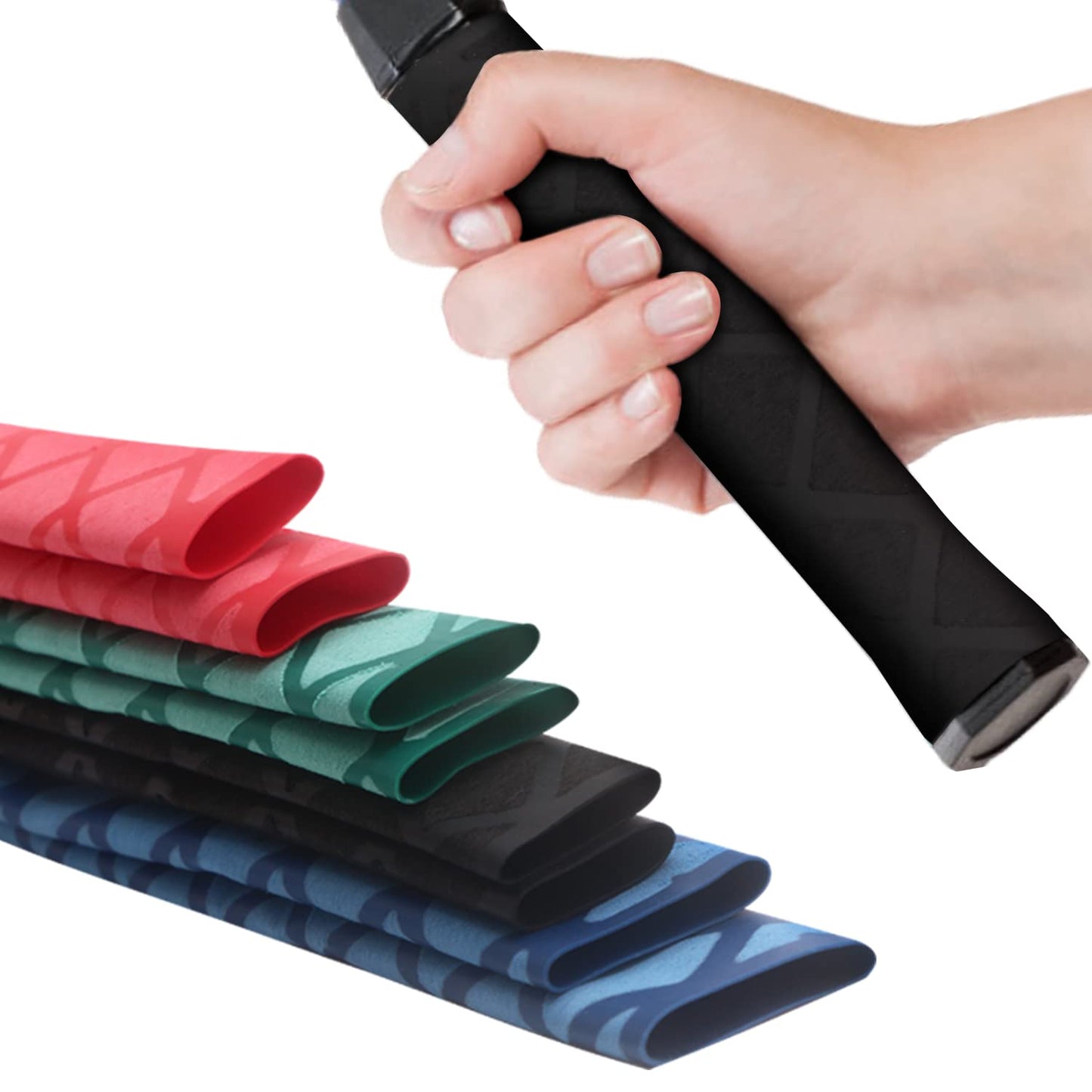 Black Heat shrink tubing, 3.2 Ft, Diameter 50mm (1.97 in), for Oar handle, Kayak paddle, Hammer wood handle, Rod wrap, Bamboo handle, Sailboat mast, Metal tube, Cable Insulation Non-slip Waterproof