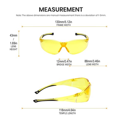 Calabria Drop Shot Yellow Crystal Black Sport Safety Glasses for Pickleball Eye Protection for Women Pickleball Glasses for Men Racquetball Glasses for Men Cricket Glasses Safety Shades Squash Golf