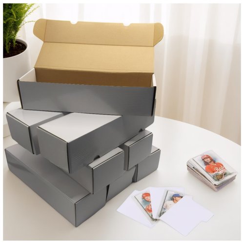 ZAYHENYOO Trading Card Storage Boxes 8 Pack Collectible Card Display Holder Trading Card Storage Cardboard Case Hold 4200 Cards